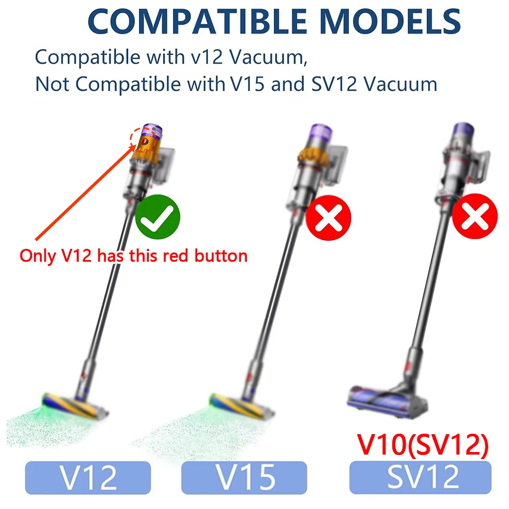 Tête de brosse Anti-emmêlement pour aspirateur numérique Dyson V12 Detect Slim/V10