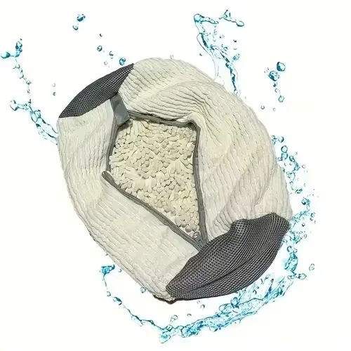 Sac de lavage de chaussures en fibre moelleuse 360 ° Sac à linge lavable en machine