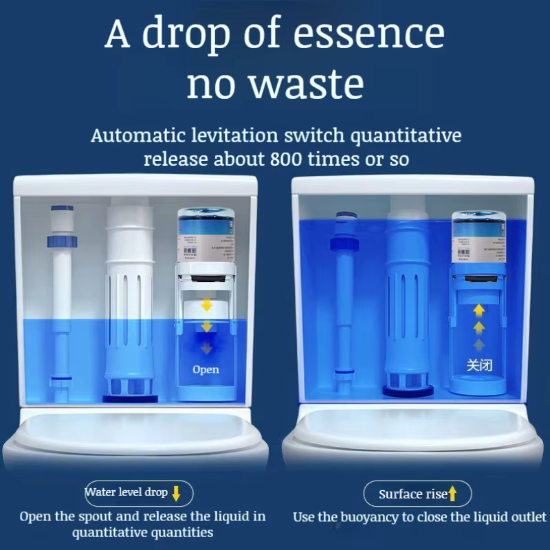 Désodorisant et nettoyeur de cuvette de toilette à haute efficacité, désinfectant domestique, désodorisant et détartrage