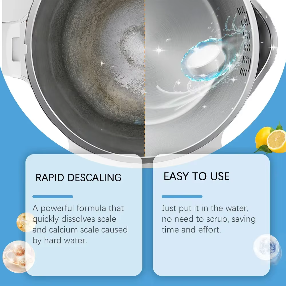Comprimés effervescents de détartrage multi-usages