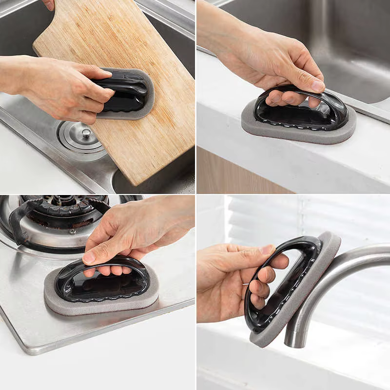 Éponge magique émeri, brosse
