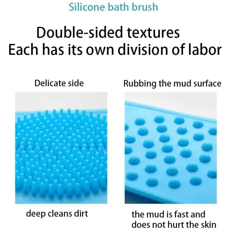 Brosse de Douche Exfoliante en Silicone pour le Corps, Massage Dorsal, Nettoyage de la Peau, Ceinture de Massage Étendue