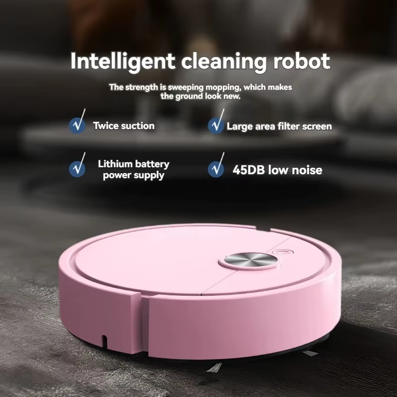 Nouveau Robot aspirateur de balayage intelligent 3 en 1, 4000Pa, forte aspiration, facile à utiliser pour les sols durs, tapis pour poils d'animaux domestiques, 2025