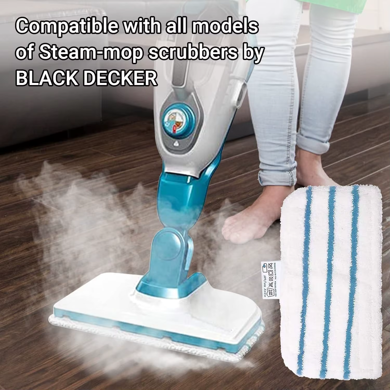 Lingettes pour Black et Decker Balai Nettoyeur Vapeur