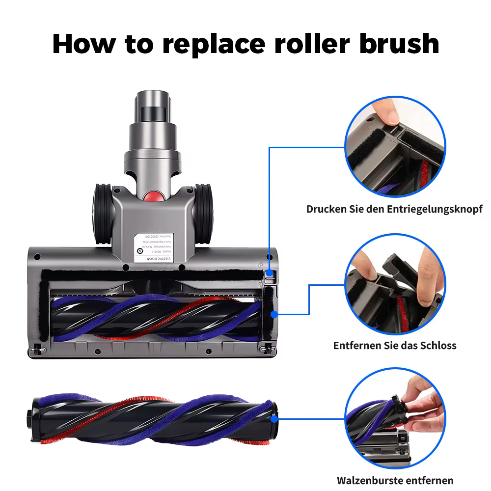 Tête de brosse pour aspirateur Dyson V7 V8 V10 V11 V15