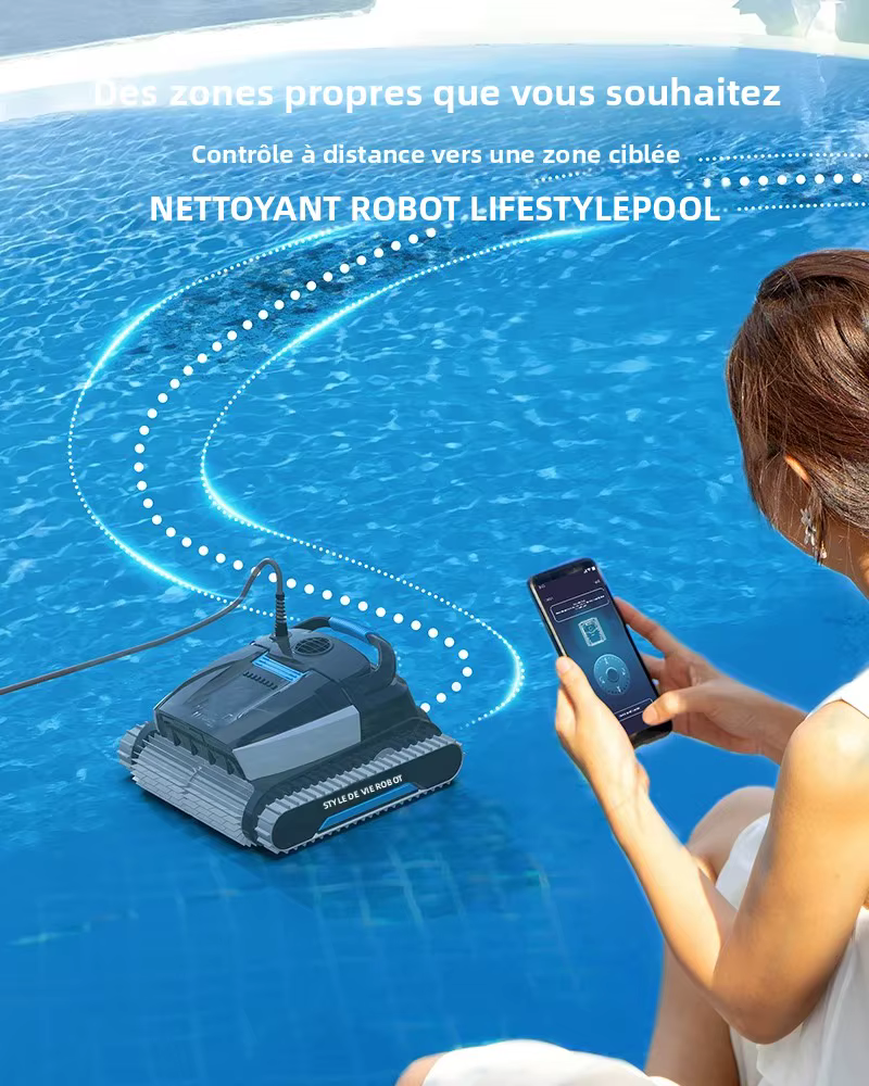 Robot nettoyeur de piscine électrique 30m