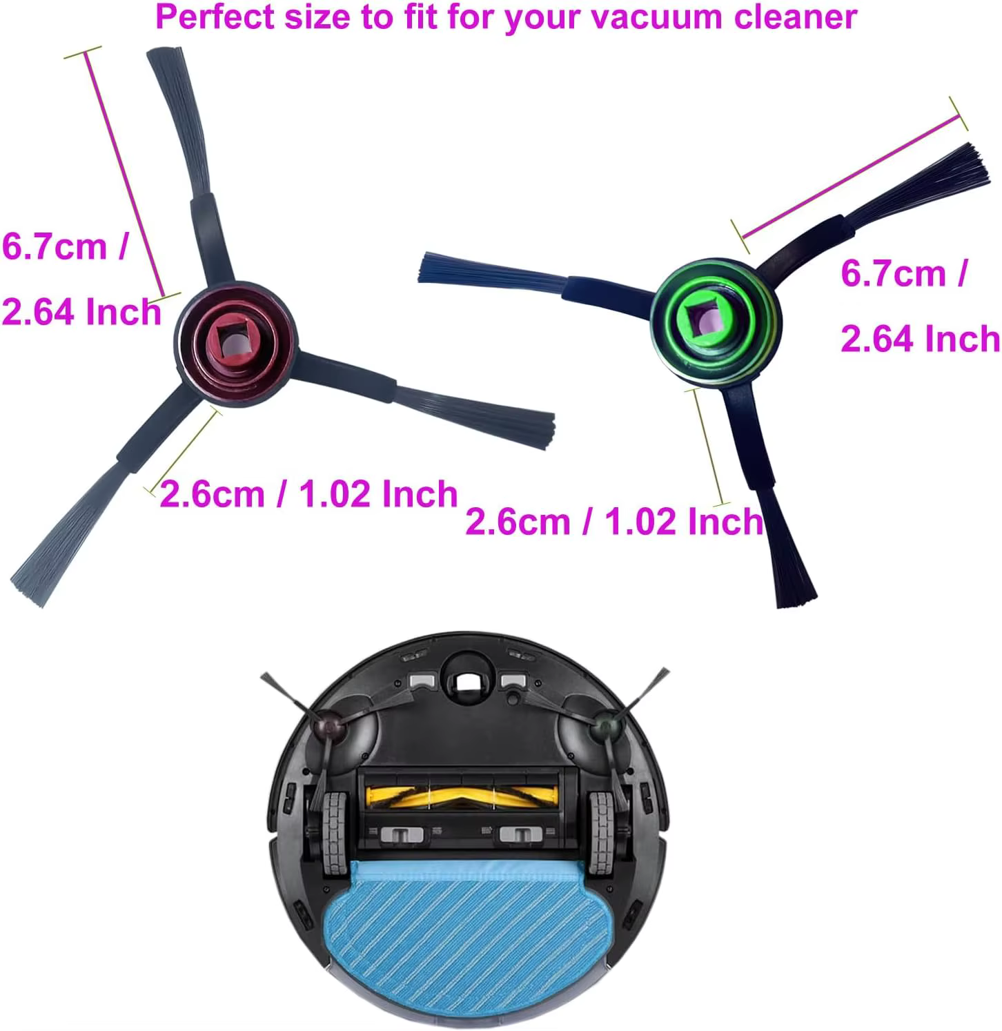 Brosse latérale pour Ecovacs Deebot OZMO 920