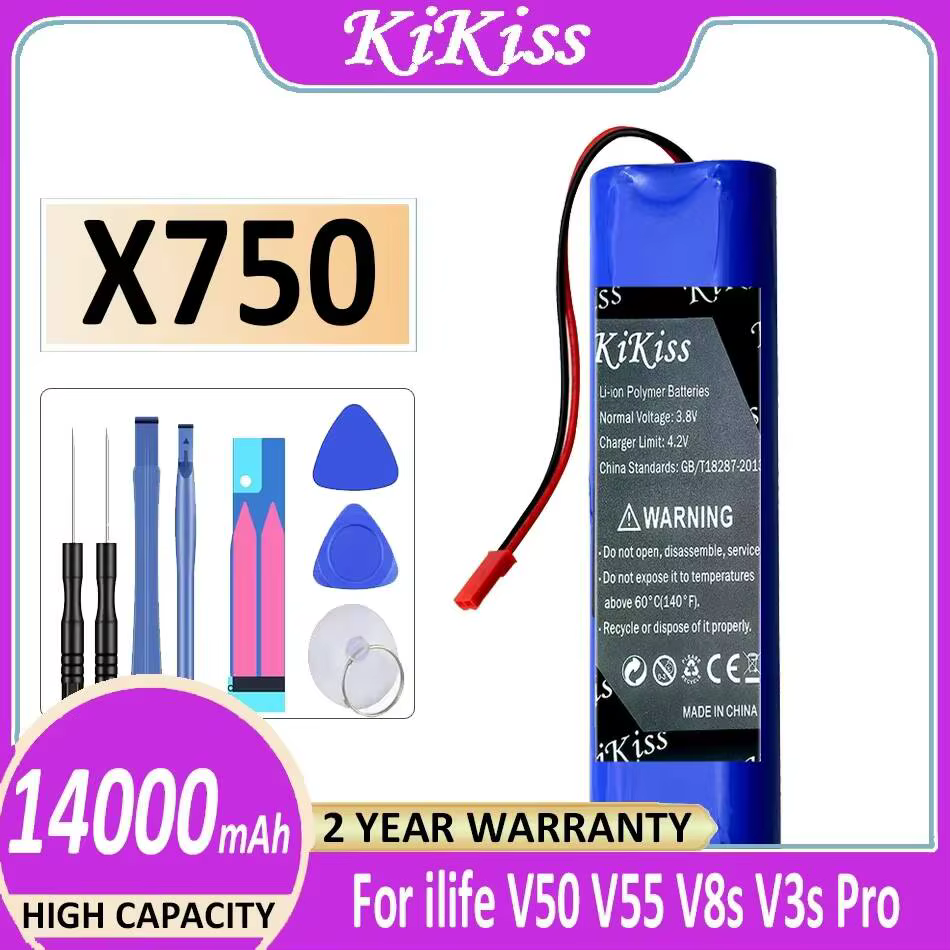 Batterie fiable pour aspirateur robot Ilife V50 V55 V8s V3s Pro V5s Pro V8s X750