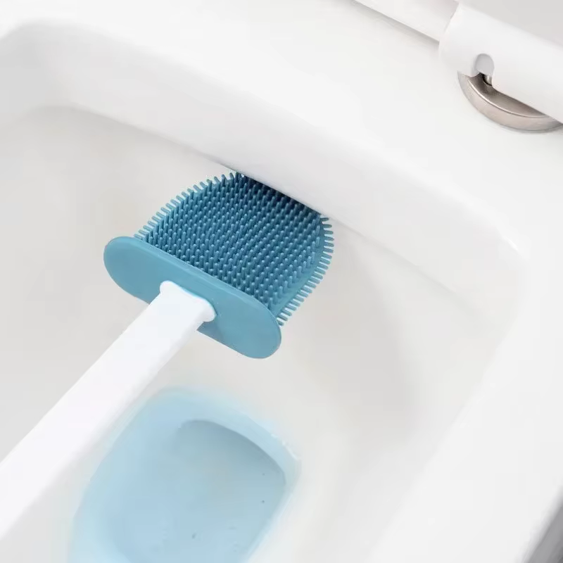 Brosse de toilette murale en silicone