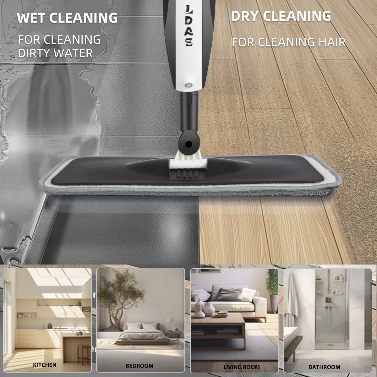 DARIS Spray Mop, bouteille de 360 ml