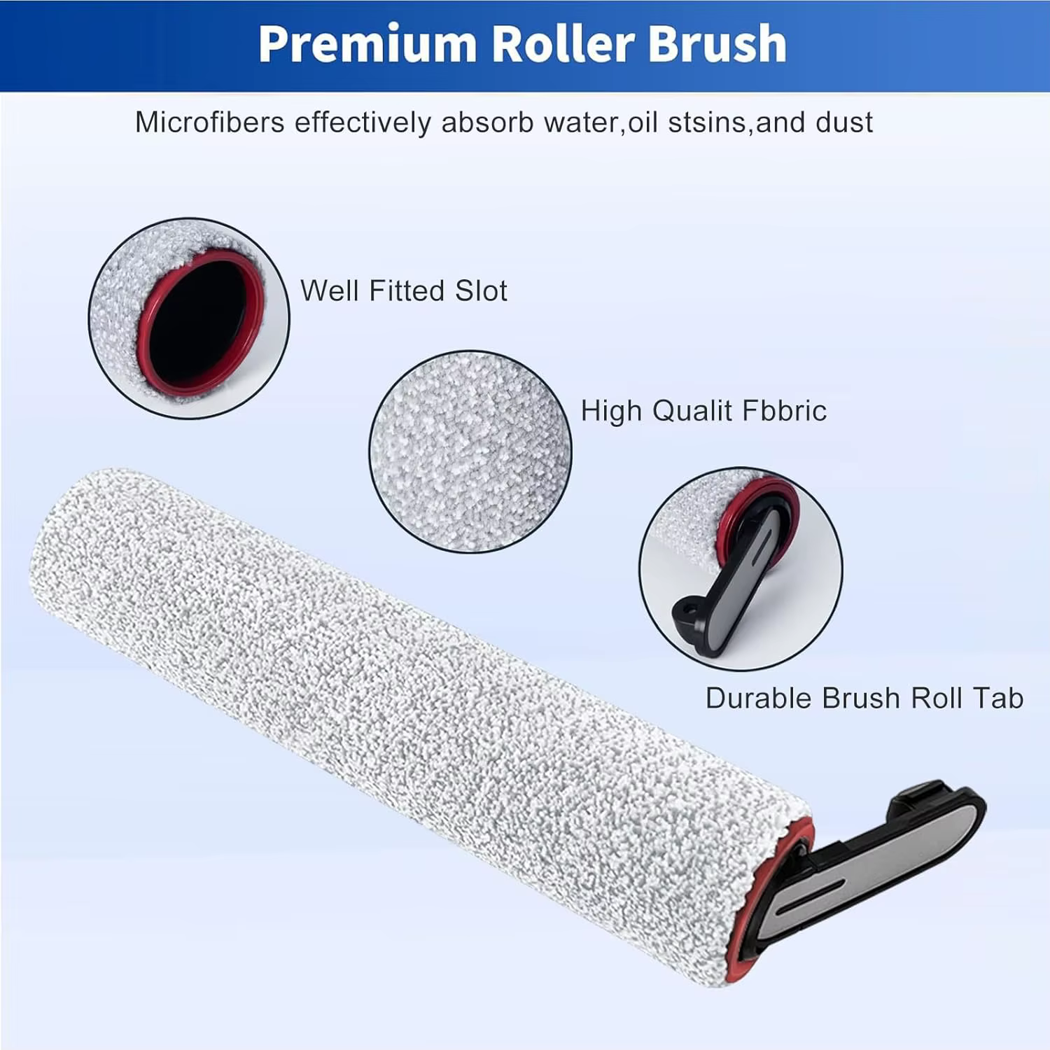 Accessoires de rouleaux pour aspirateur Dreame H14 Dual / H14 Pro / H14 / H20 Pro Plus / H20 Ultra / H30 Ultra