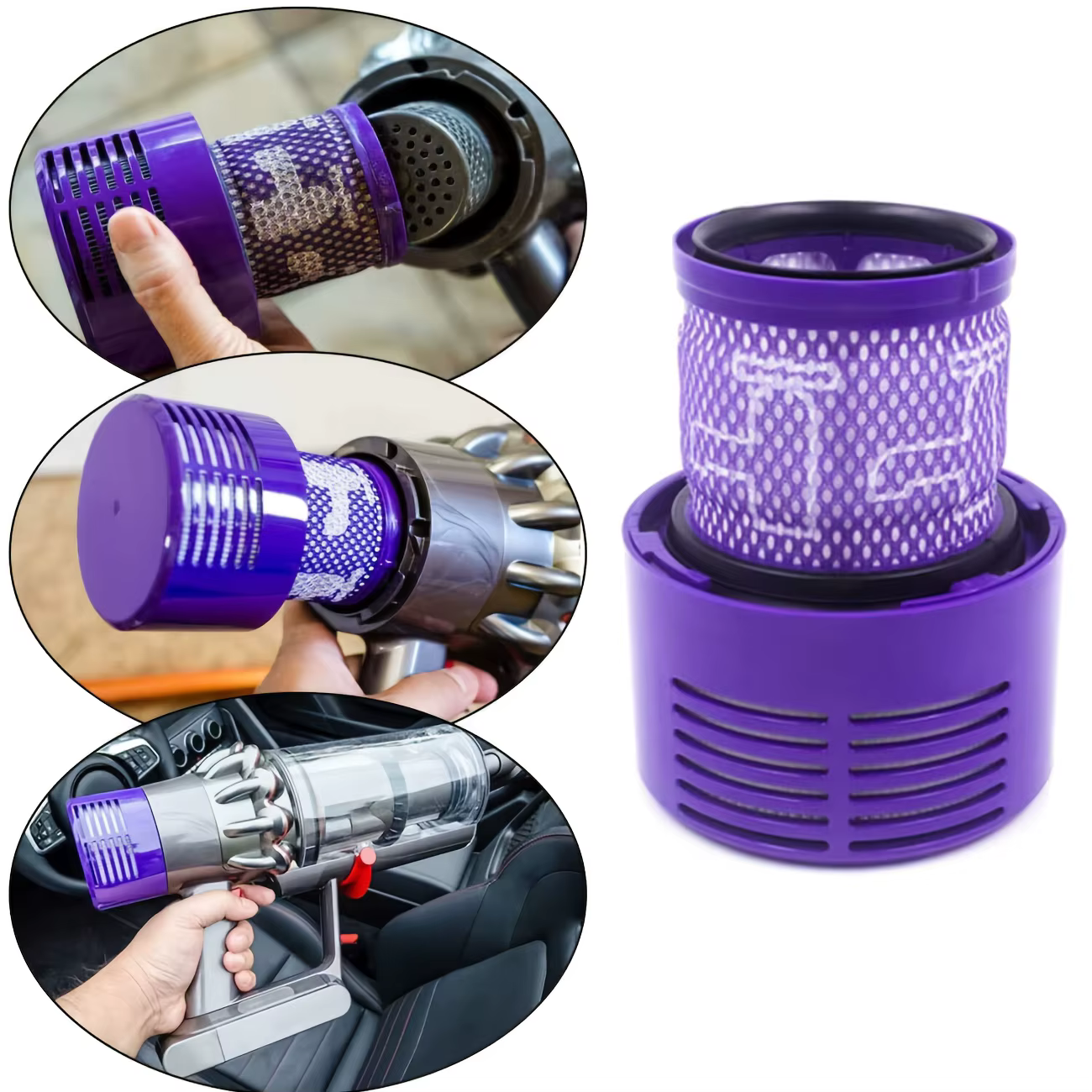 Grande unité de filtre lavable pour aspirateur sans fil Dyson V10 (SV12) Cyclone Animal Absolute Total Clean