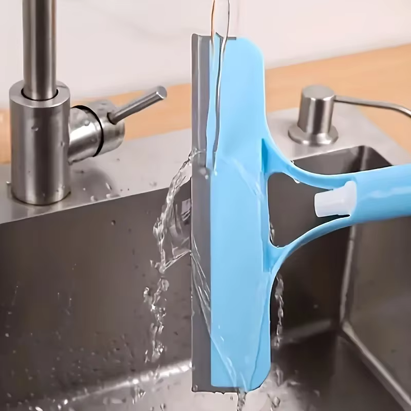 [Nettoyeur de vitres 3-en-1] 1 pièce Nettoyeur de vitres multifonctionnel 3-en-1 avec fonction de pulvérisation |   Nettoyeur de vitres, carreaux et pare-brise de voiture portable