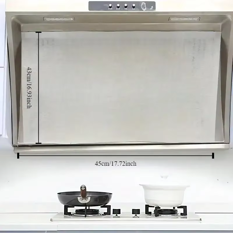 Filtres de hotte de cuisine robustes - Couvertures en maille absorbant l'huile pour la ventilation
