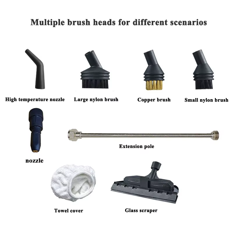 Brosse de moteur à vapeur pour buses de nettoyeur à vapeur de 8mm