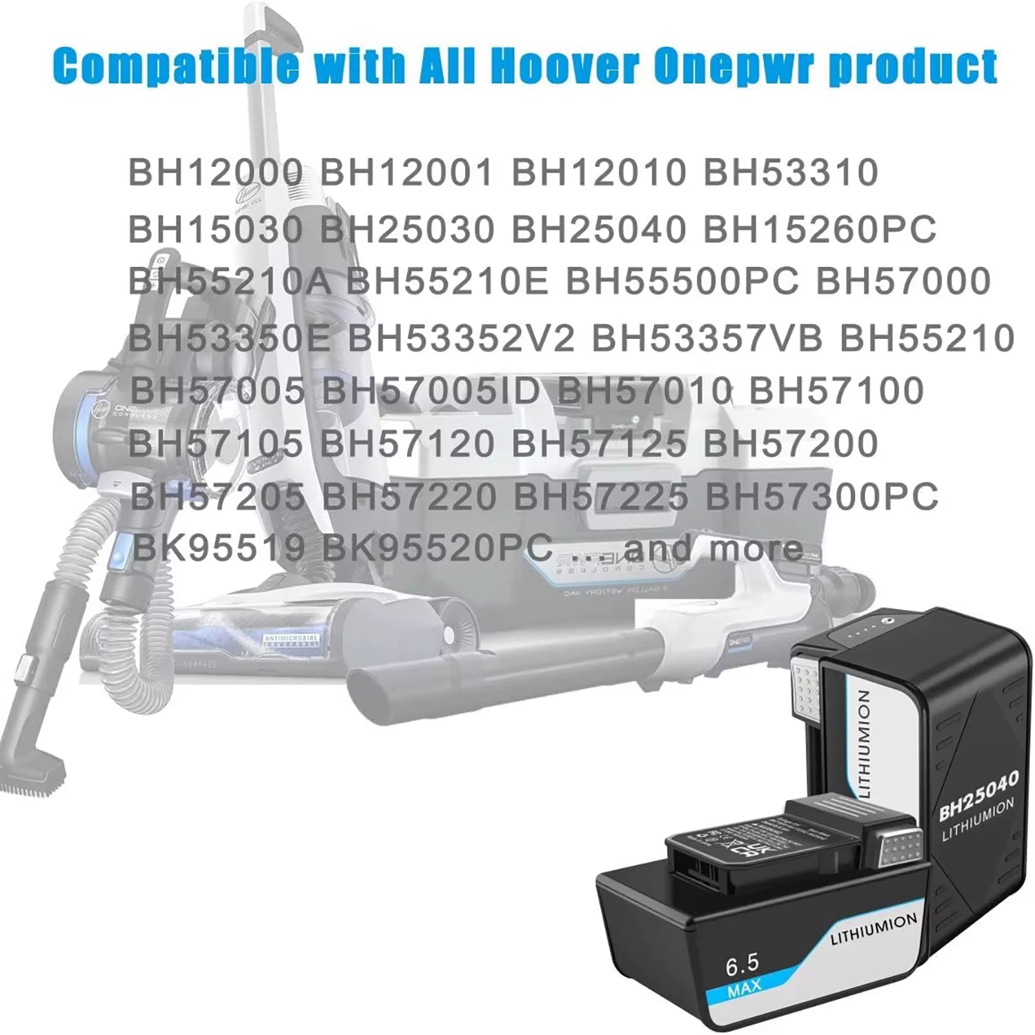 Batterie lithium-ion pour aspirateur sans fil