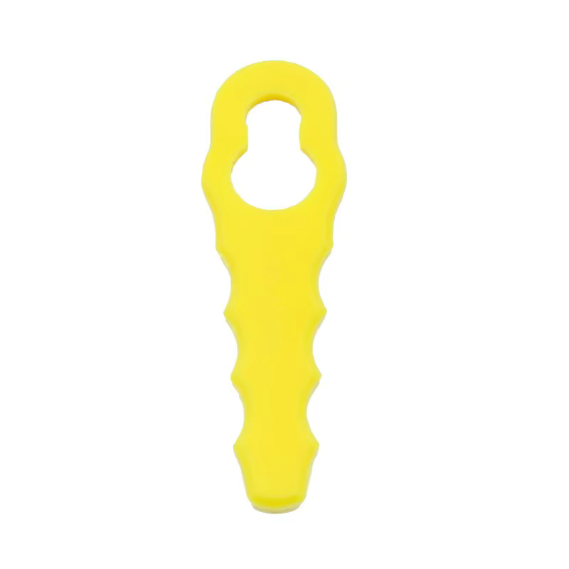 50PCPlastic tondeuse à gazon lame jardin une ligne poussée à la main tondeuse à gazon en forme de gourde en plastique lame de remplacement cour tondeuse à gazon