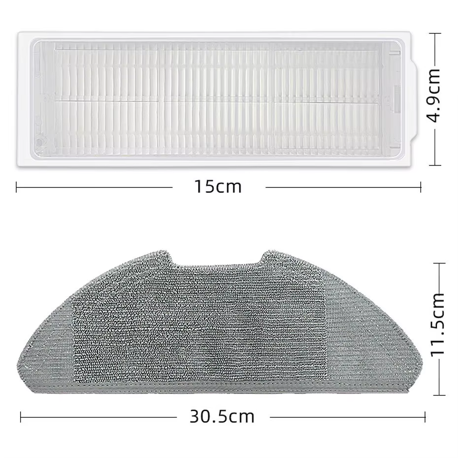 Pour Xiaomi Mi Robot aspirateur-vadrouille 2 Pro/Lite MJST1SHW MJSTL filtre Hepa vadrouille tissu brosse latérale principale Mijia aspirateur accessoires
