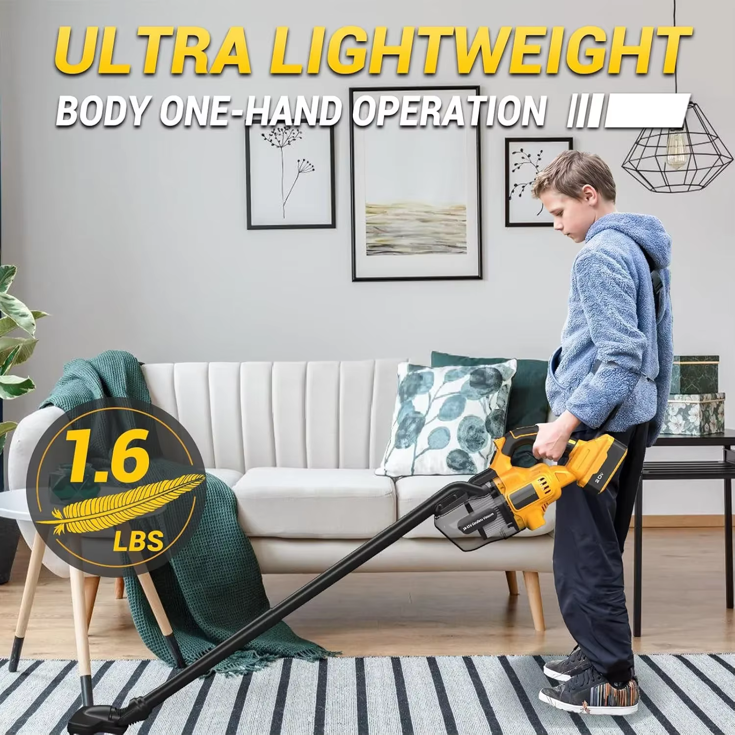 Aspirateur électrique portatif 5 en 1 avec 2 filtres