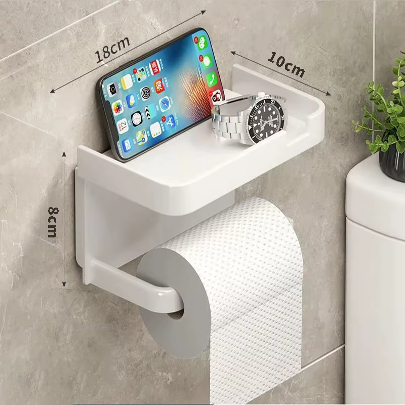 Porte-papier toilette facile à installer - Fixation murale