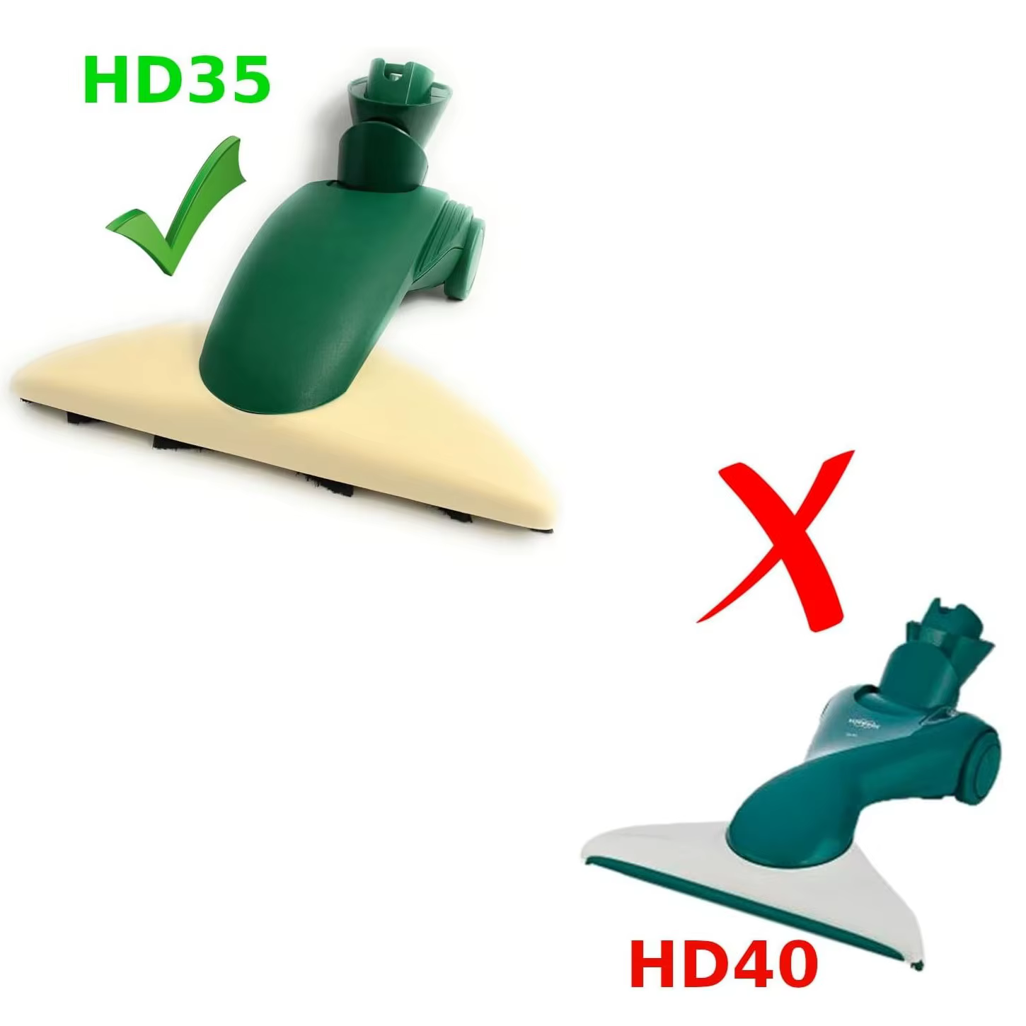 Brosse inférieure pour aspirateur V оrwerk Kobold VK135 VK136, embout pour sols durs