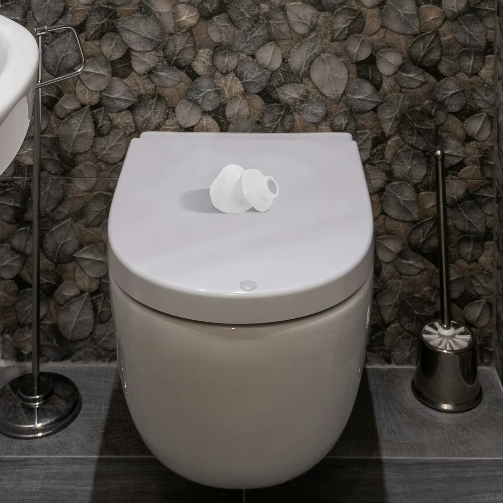 Couvercle décoratif mural pour toilettes
