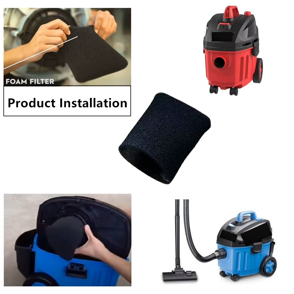 Filtre de support en mousse compatible avec aspirateur sec Parkside