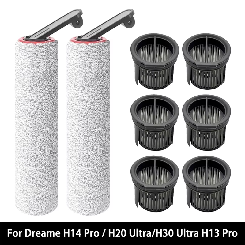 Rouleau d'aspirateur pour Dreame H14 Dual / H14 Pro / H14 / H20 Pro Plus / H20 Ultra / H30 Ultra, accessoires de filtre Hepa