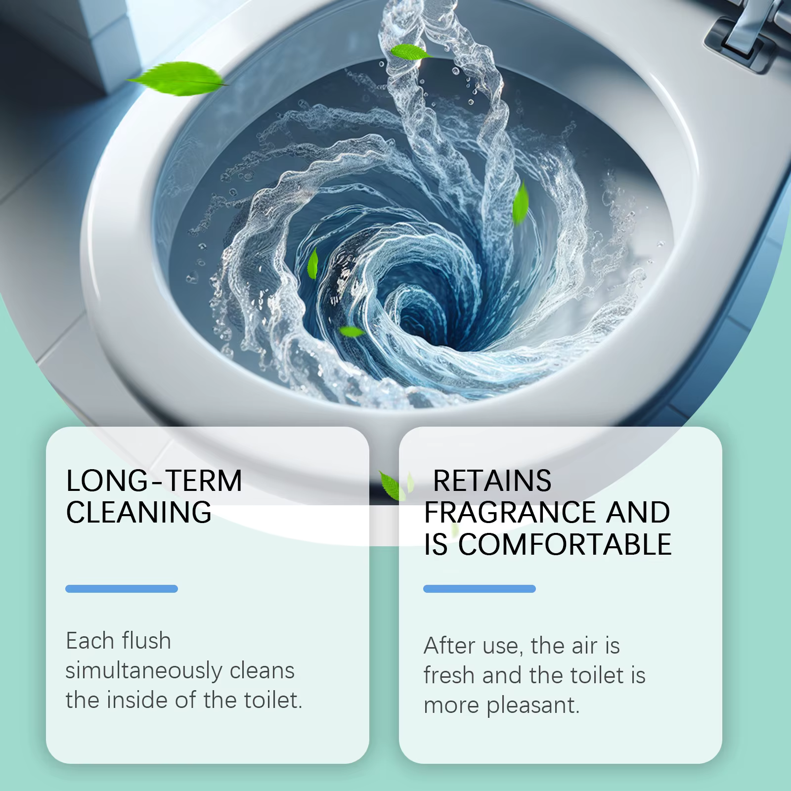 Nettoyant pour toilettes, décontamination et détartrage doux, toilettes propres, mousse de nettoyage fraîche et anti-odeurs, type de livraison