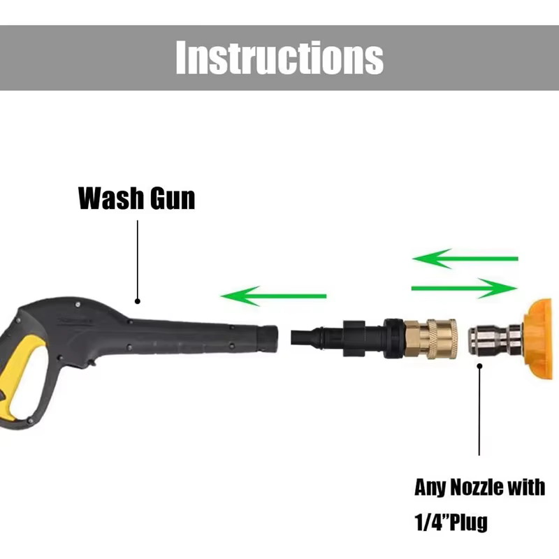 Adaptateur de pistolet à eau haute pression