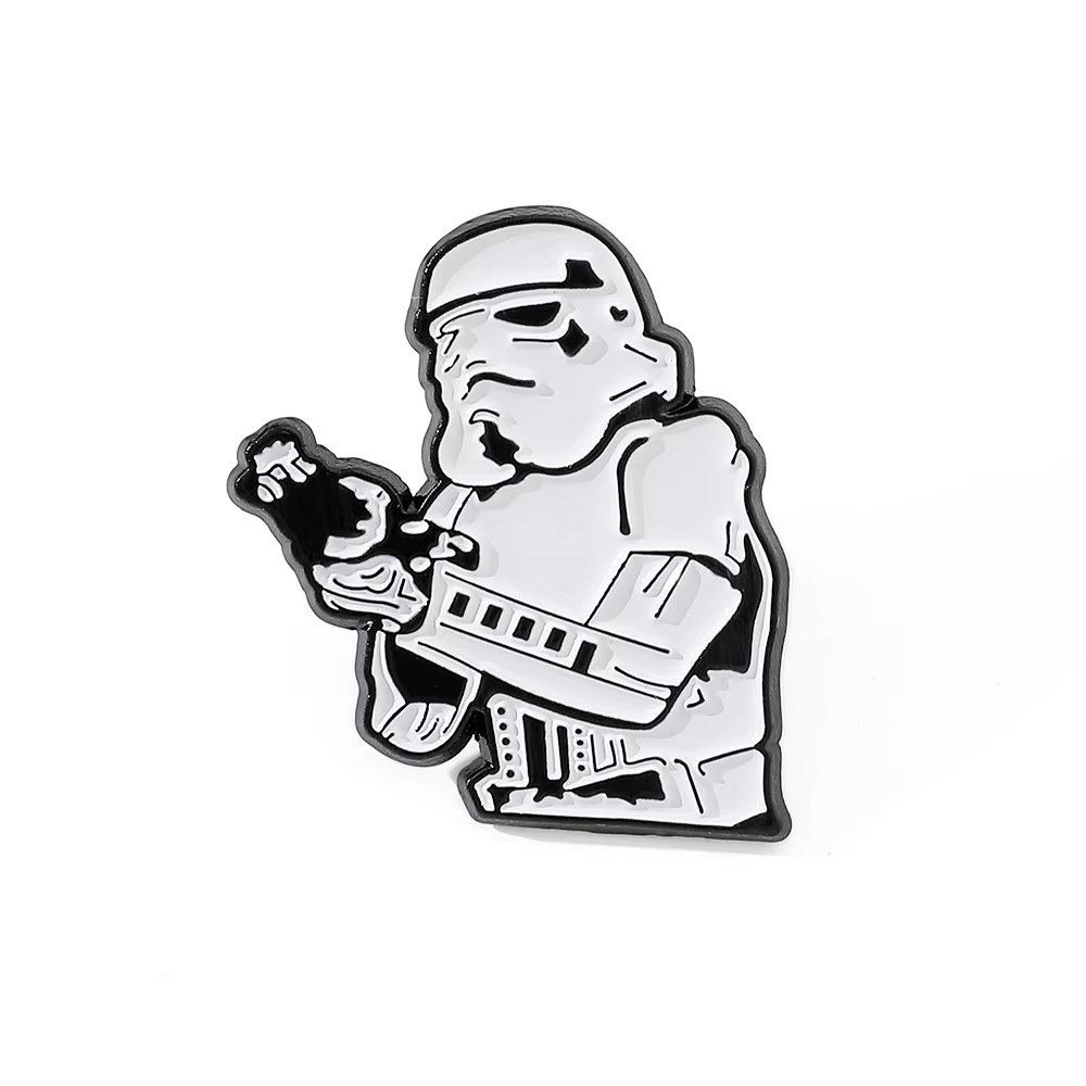 Broche émaillée Star Wars Darth Vader Stormtrooper, badge de collection de dessin animé, bijou, accessoire de sac à dos, broche de revers