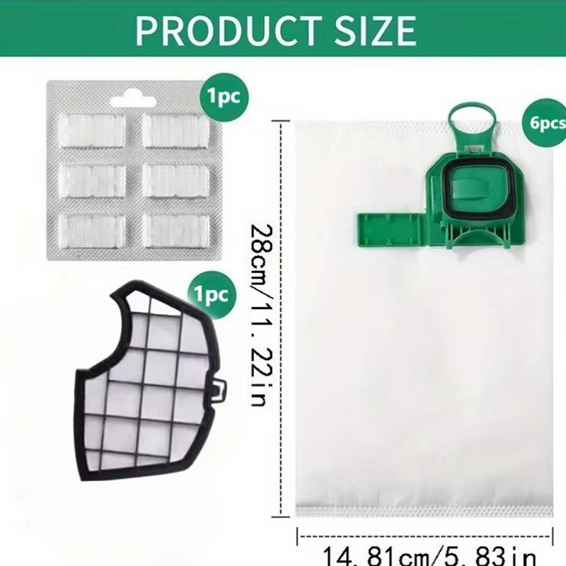 Sacs d'aspirateur HEPA de remplacement