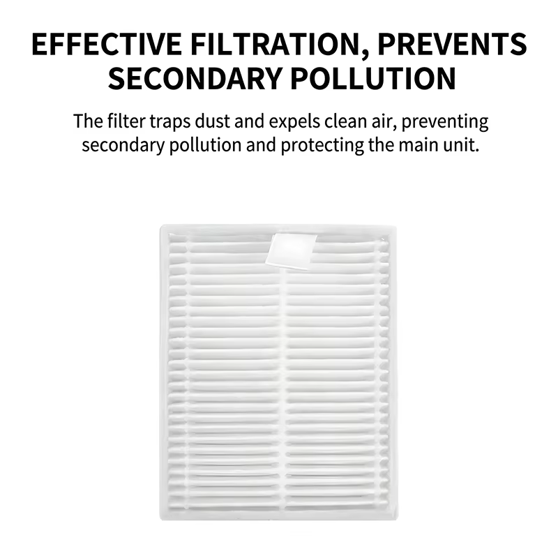 Accessoires pour aspirateur robot Derame D20 Air Plus : sac à poussière, brosse en caoutchouc, brosse latérale, filtre HEPA, chiffons de nettoyage, pièces de rechange