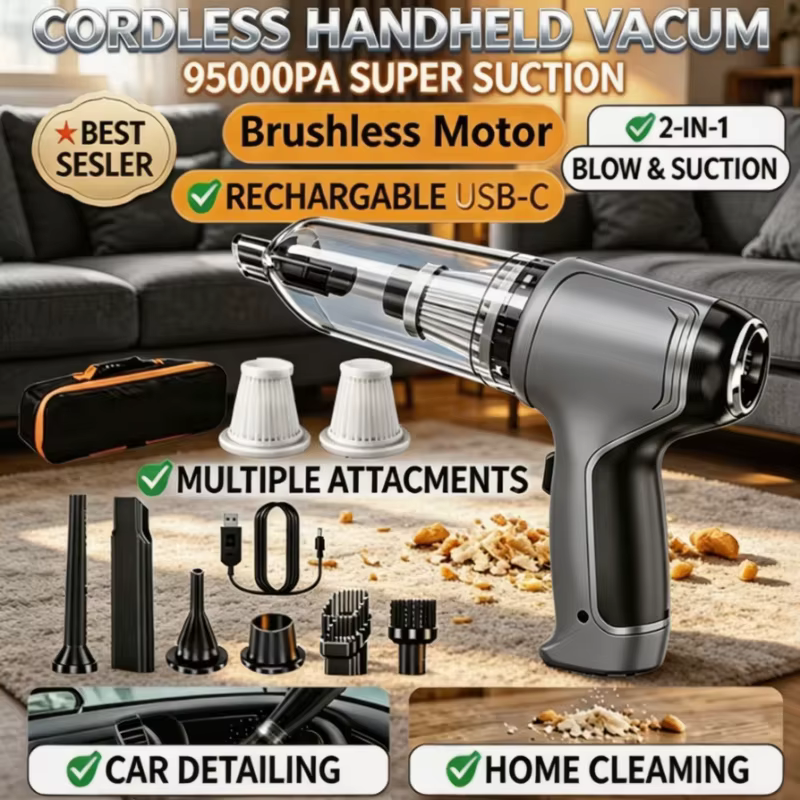Aspirateur de voiture sans fil 95000PA
