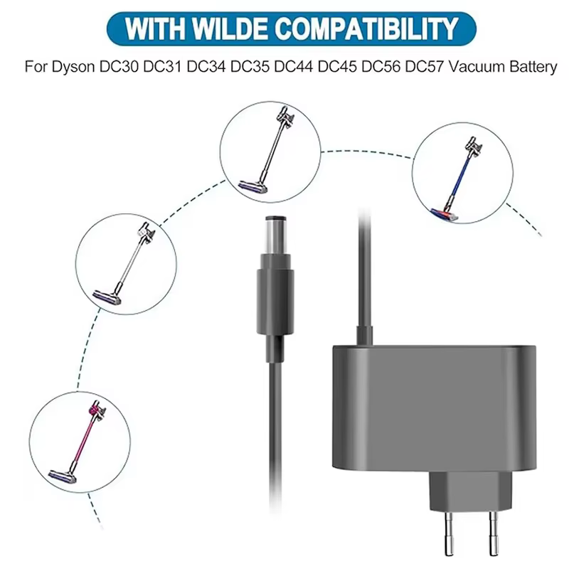 Chargeur d'aspirateur 16.75V/24.35V 0,348a, pour Dyson DC30 DC31 DC34 DC35 DC44 DC45 DC56 DC57, adaptateurs d'alimentation 7.4x5.0mm