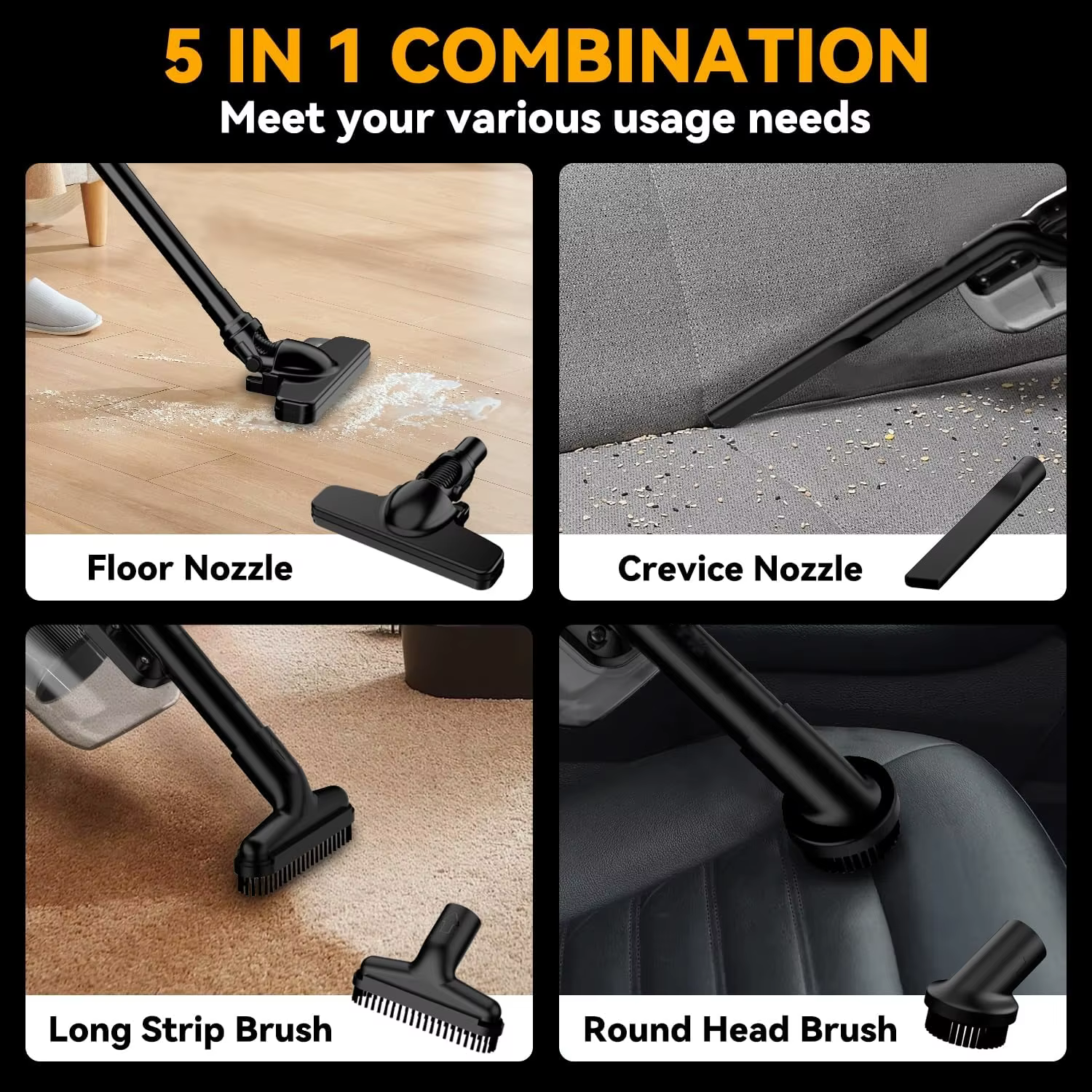 Aspirateur de voiture sans fil puissant