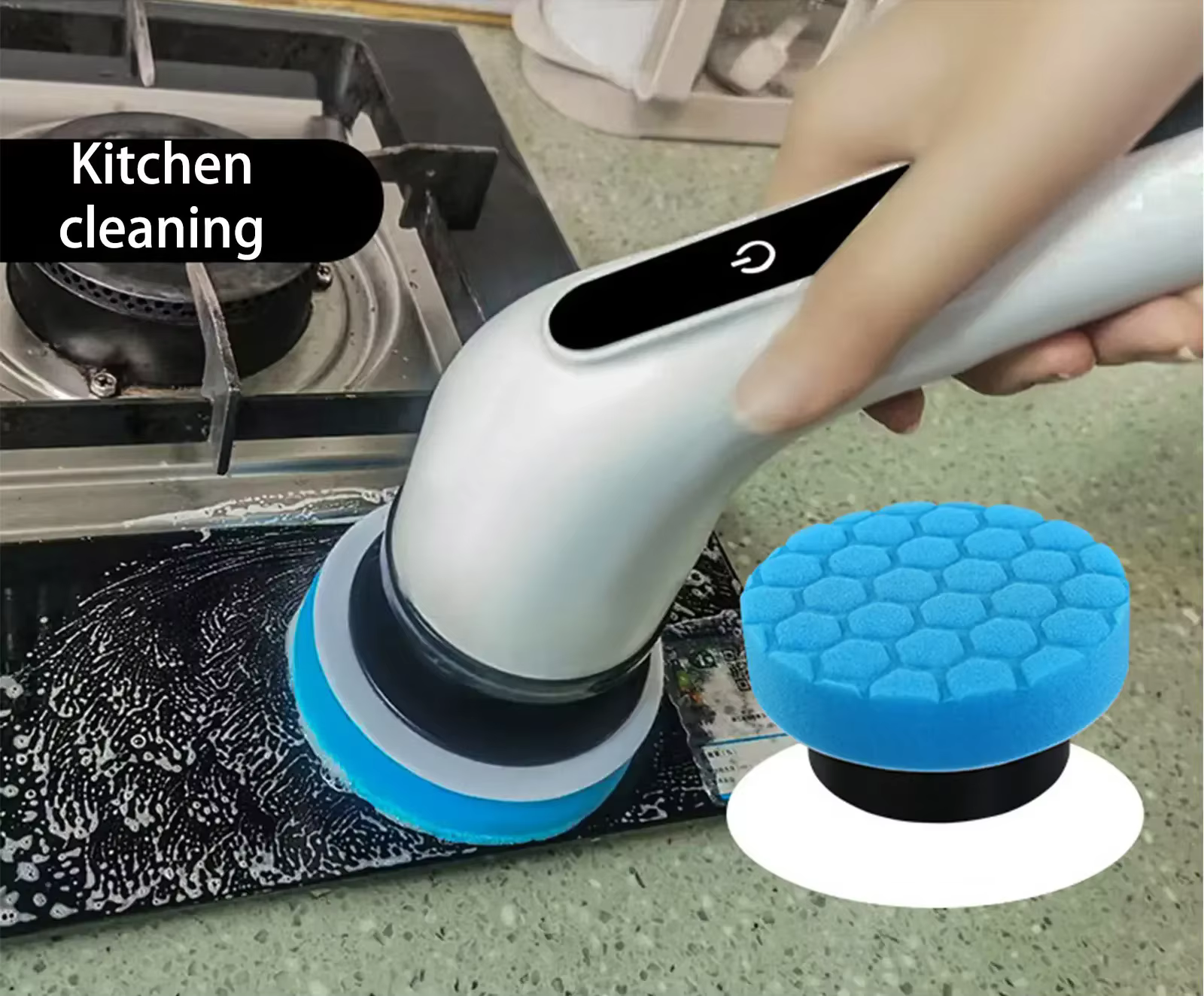 Kit d'accessoires avec 9 têtes de brosse remplaçables