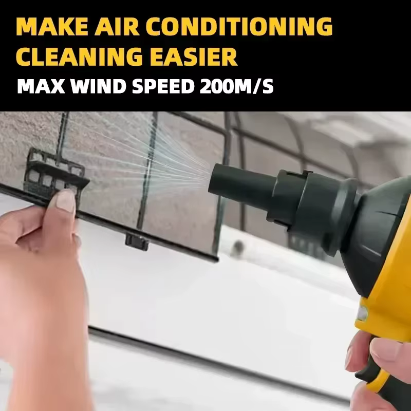 Pistolet souffleur d'air sans fil avec buse, machine à dépoussiérer multifonction, outil de gonflage pour batterie Dewalt