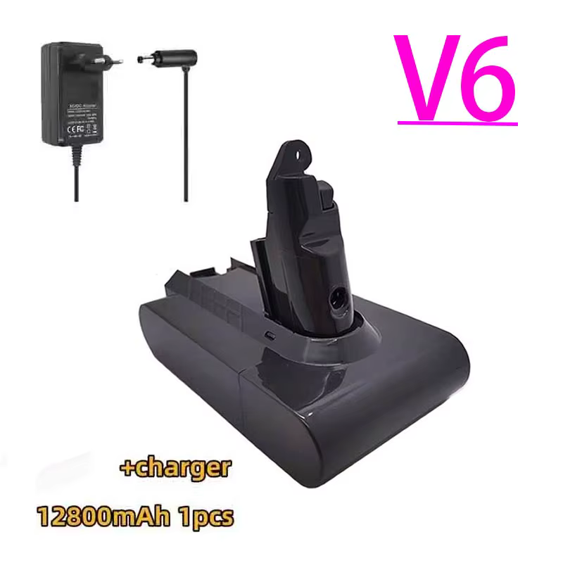 Batterie 12800mAh pour aspirateur Dyson V6, série DC62 SV03 SV09 DC58 21.6V
