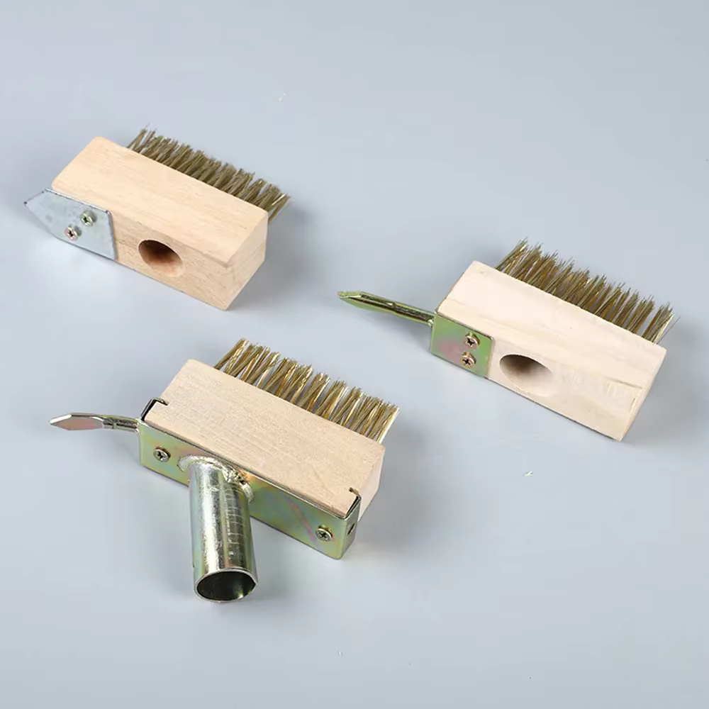 Brosse commune, désherbage manuel, brosses de remplacement, brosses de nettoyage de jardin pour mousse et mauvaises herbes, brosse en acier