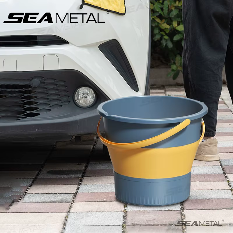 SEAMETAL 5L/10L seau pliable pour le lavage de voiture