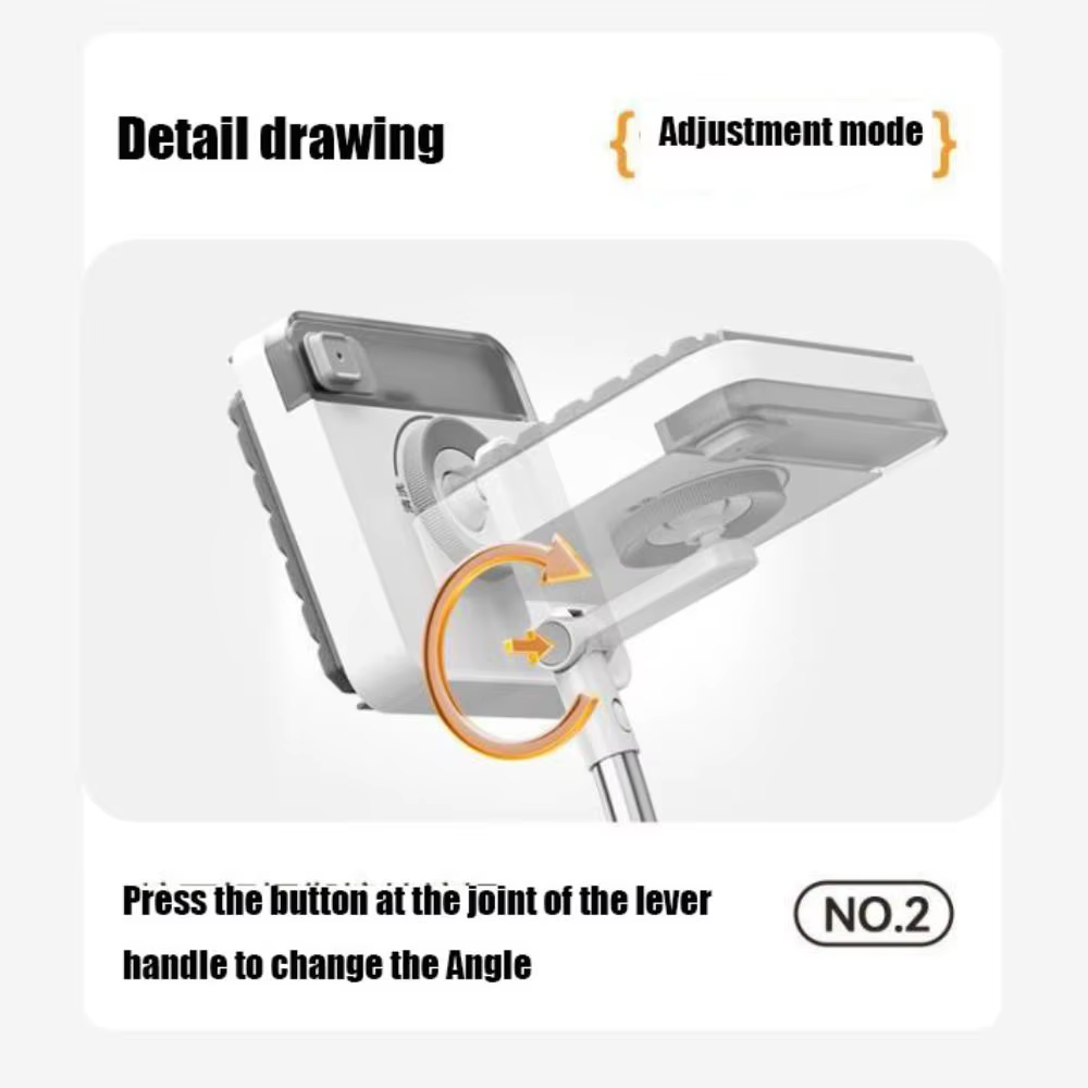Outil de nettoyage de vitres en acier inoxydable et PP, nettoyeur de vitres gris extensible de grande hauteur, tige d'arc de nettoyage Flexible