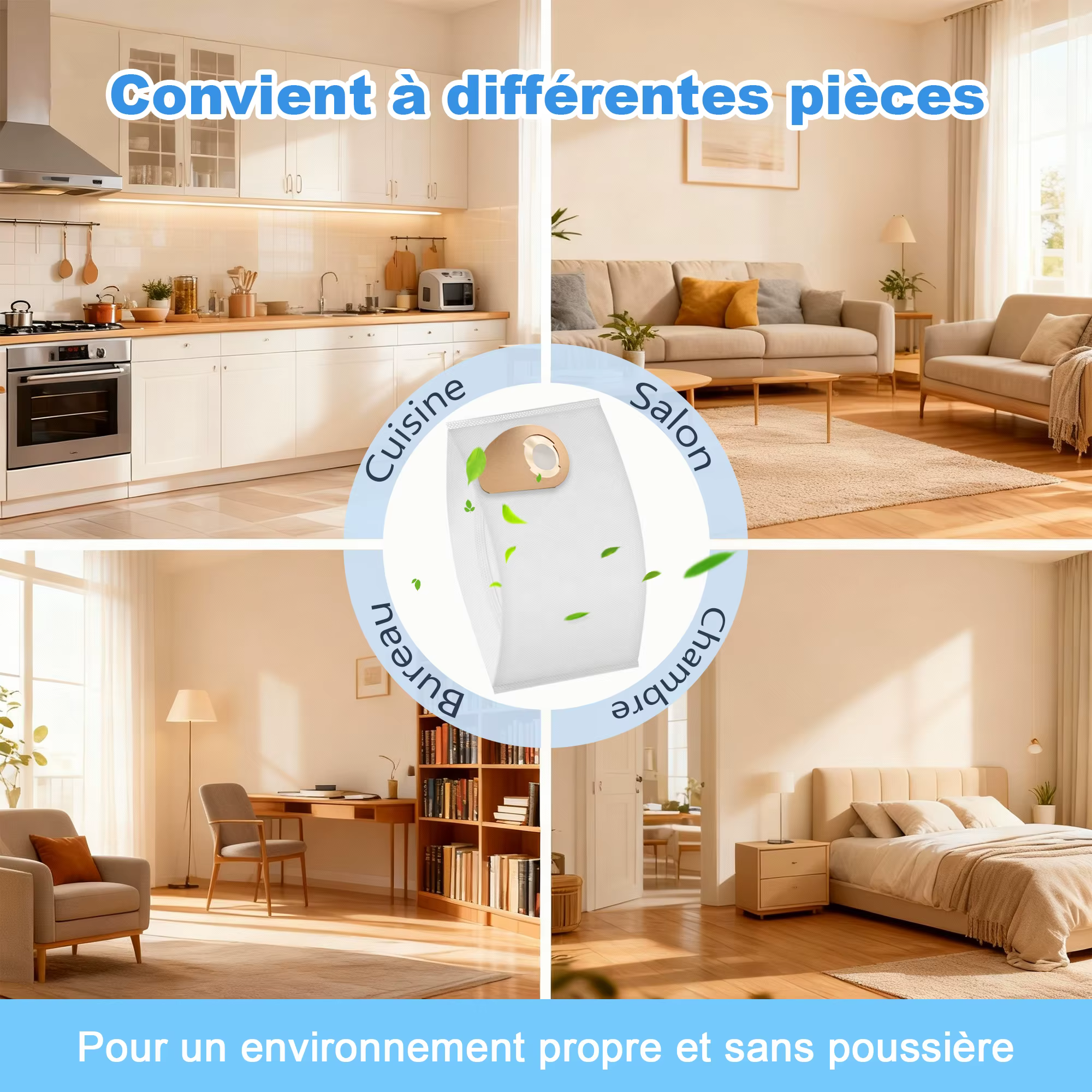 Sacs d'aspirateur pour Nilfisk Buddy II 12/18/12L/18L INOX