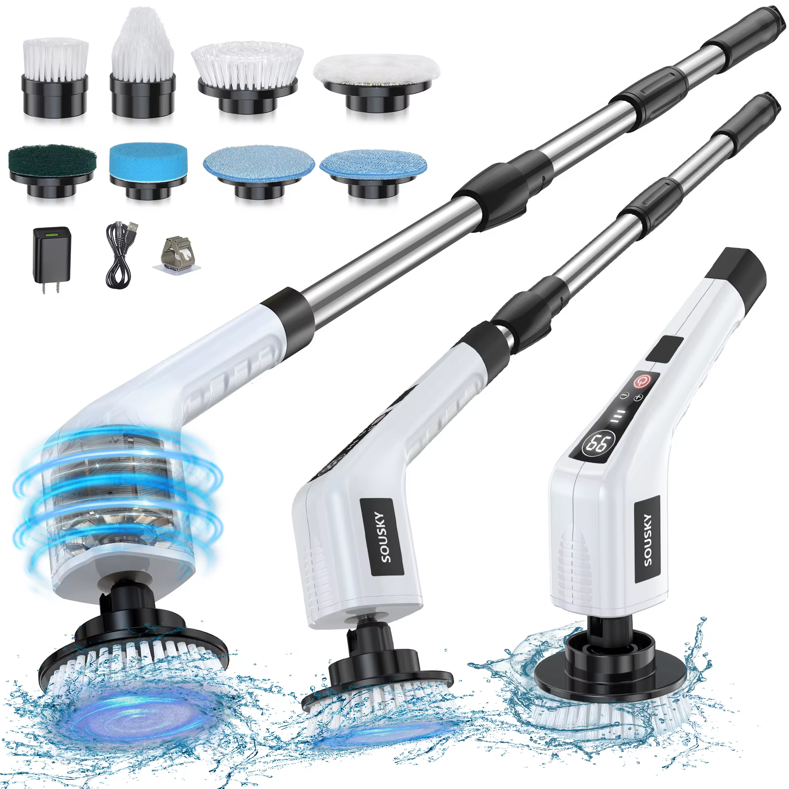 Brosse de nettoyage électrique sans fil