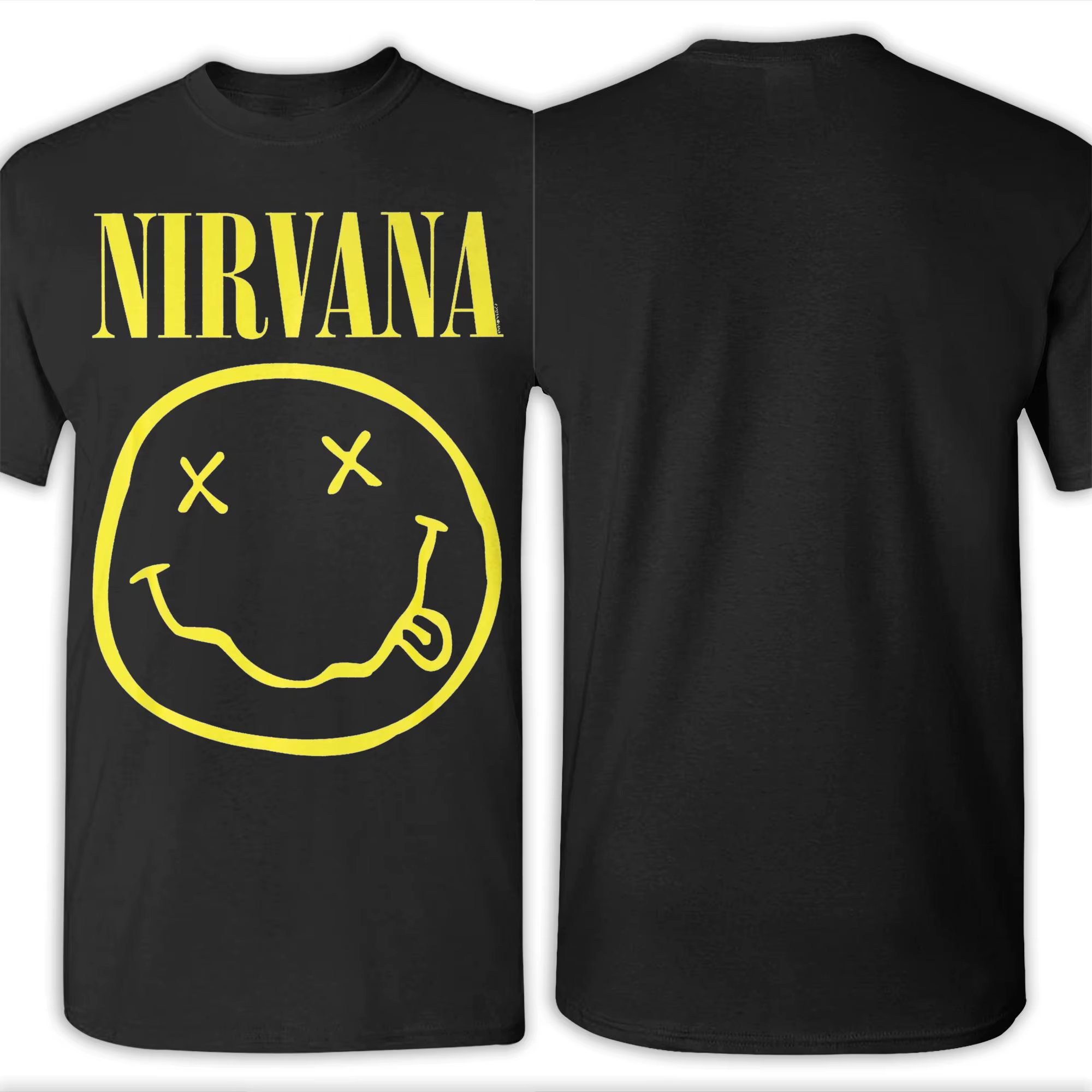 Nirvana musique Rock T-Shirt hommes pur coton drôle T-Shirt col rond T-Shirt à manches courtes vêtements 4XL 5XL 6XL