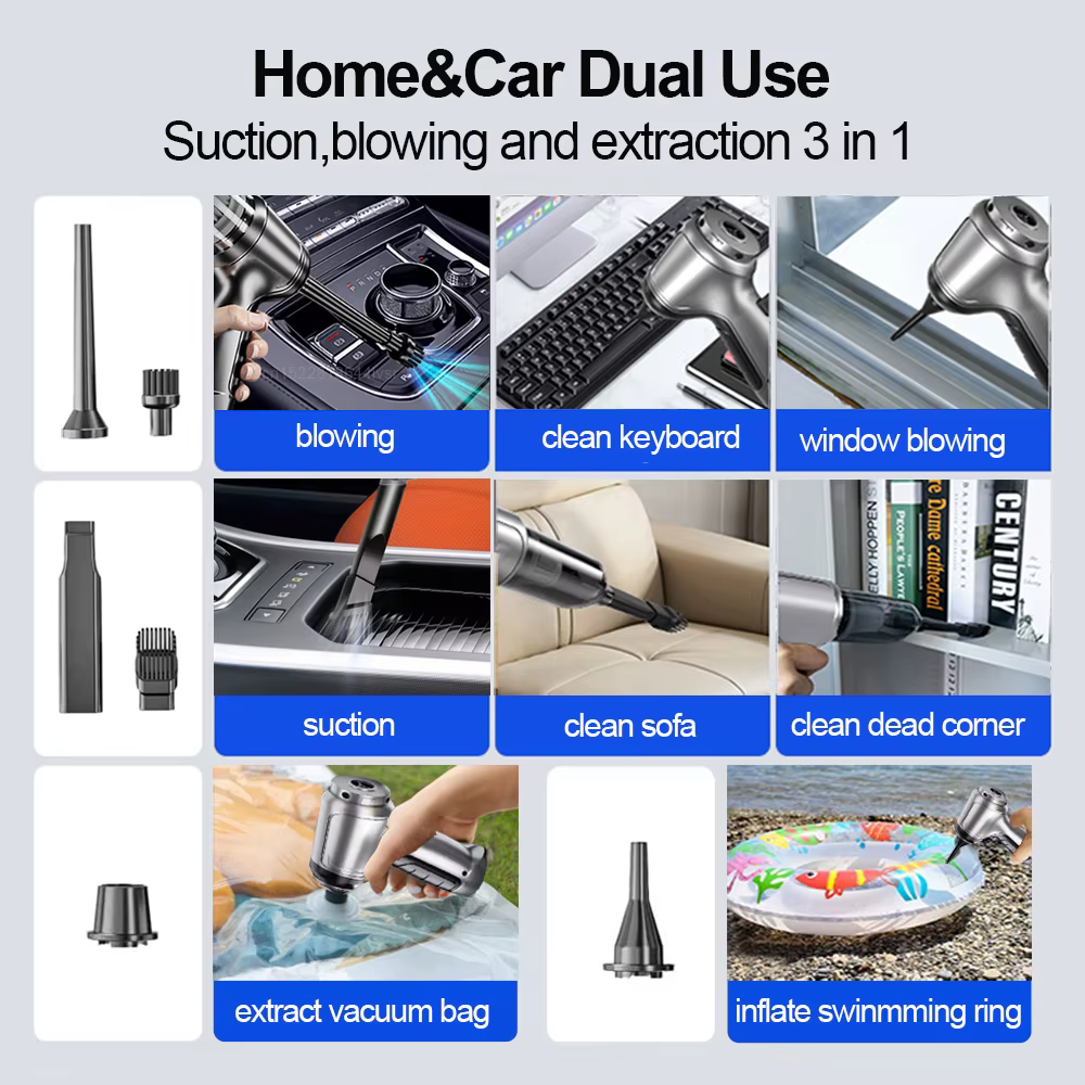 Aspirateur portable sans fil pour voiture et maison