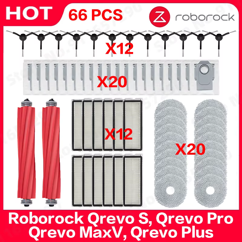Pièces détachées pour aspirateur Roborock Qrevo S