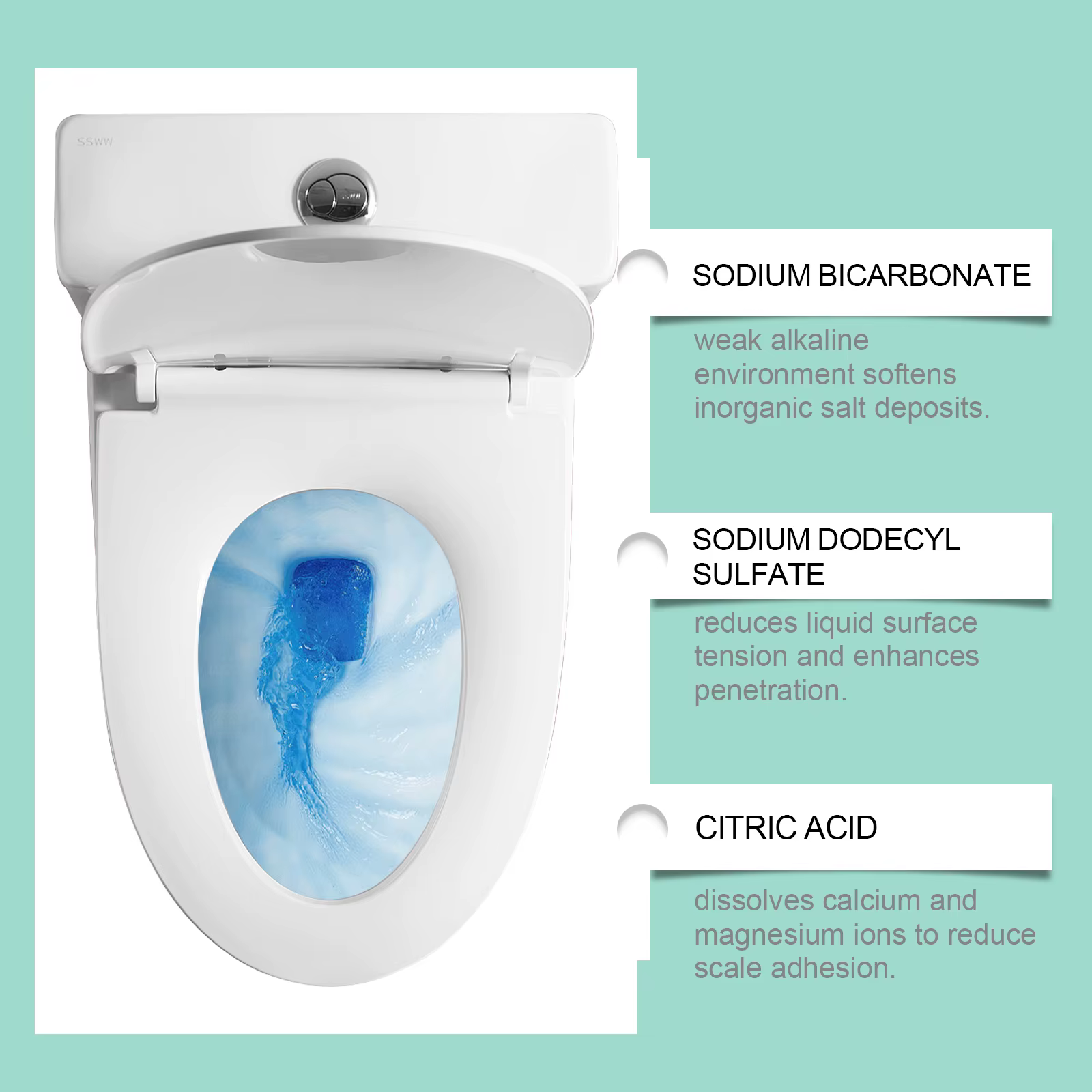 Nettoyant pour toilettes, décontamination et détartrage doux, toilettes propres, mousse de nettoyage fraîche et anti-odeurs, type de livraison
