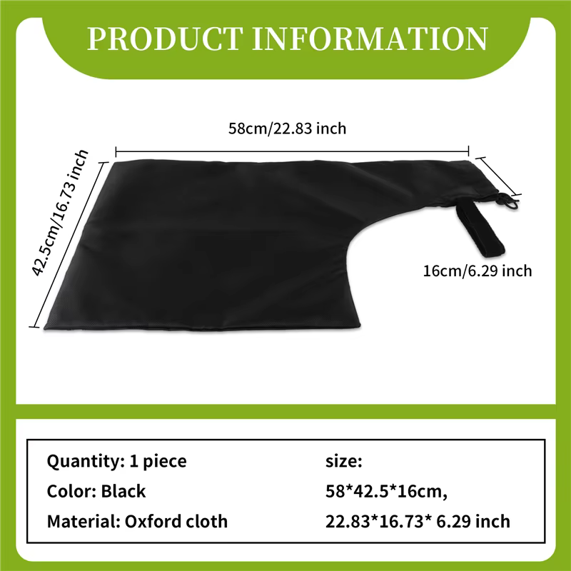 Sac sous vide pour souffleur de feuilles