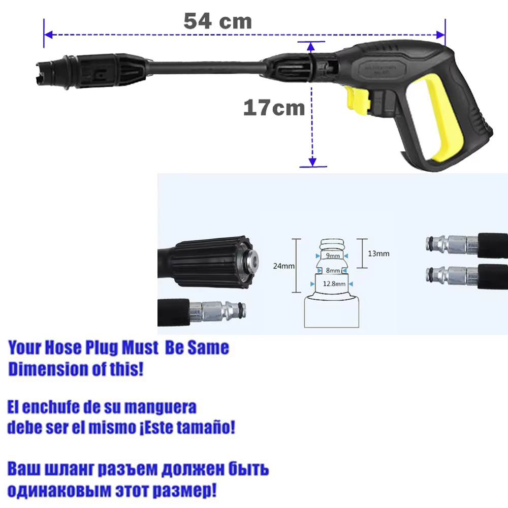 Pistolet de lavage à haute pression pour Lavor Parkside PHD